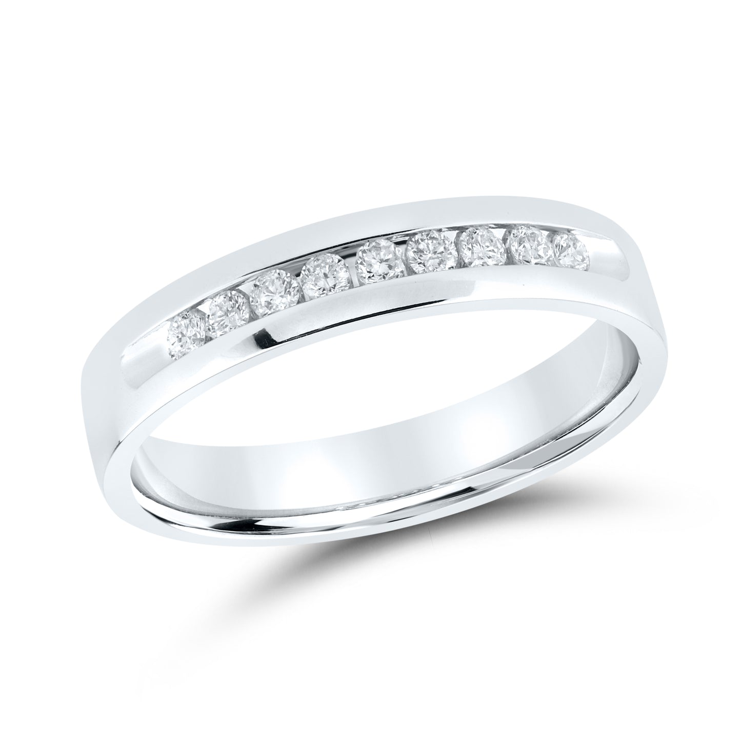 14kt White Gold 0.25 CTW Lab Diamond Men's Band