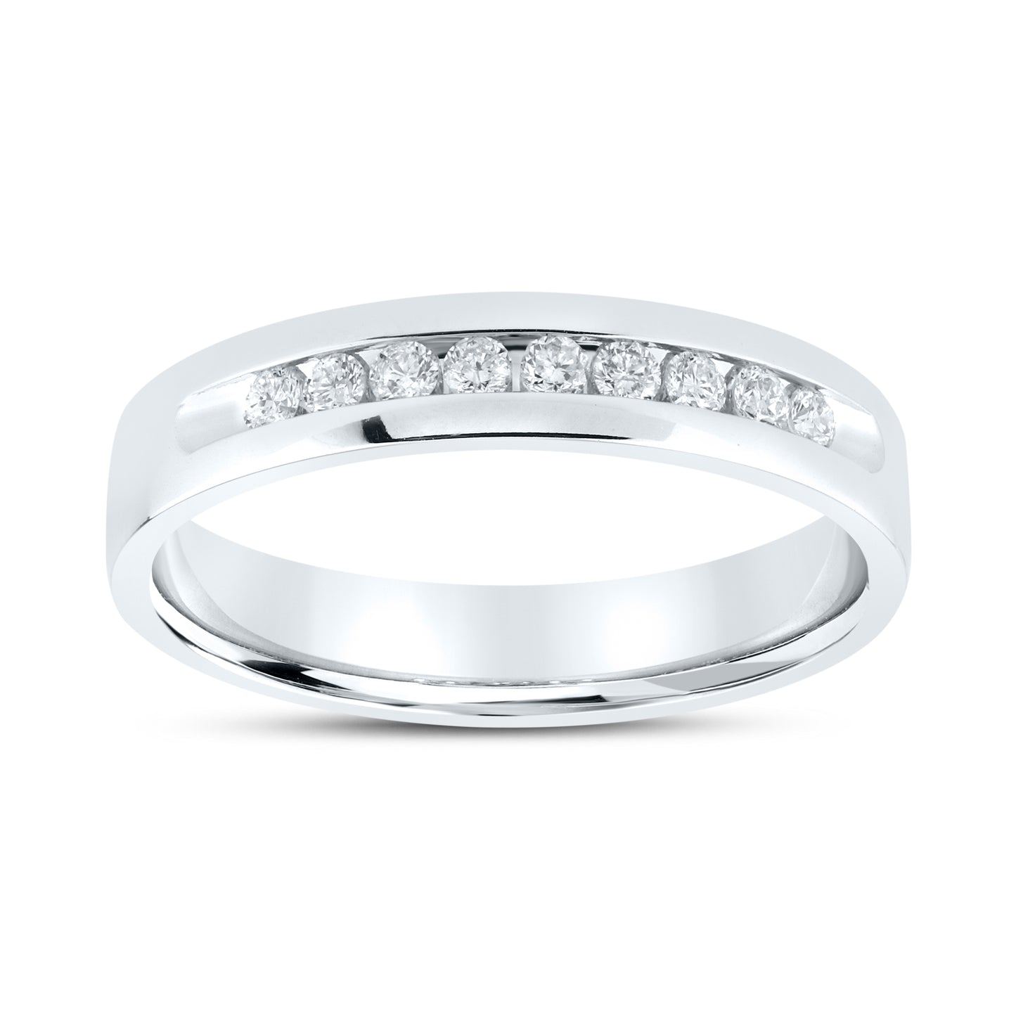 14kt White Gold 0.25 CTW Lab Diamond Men's Band
