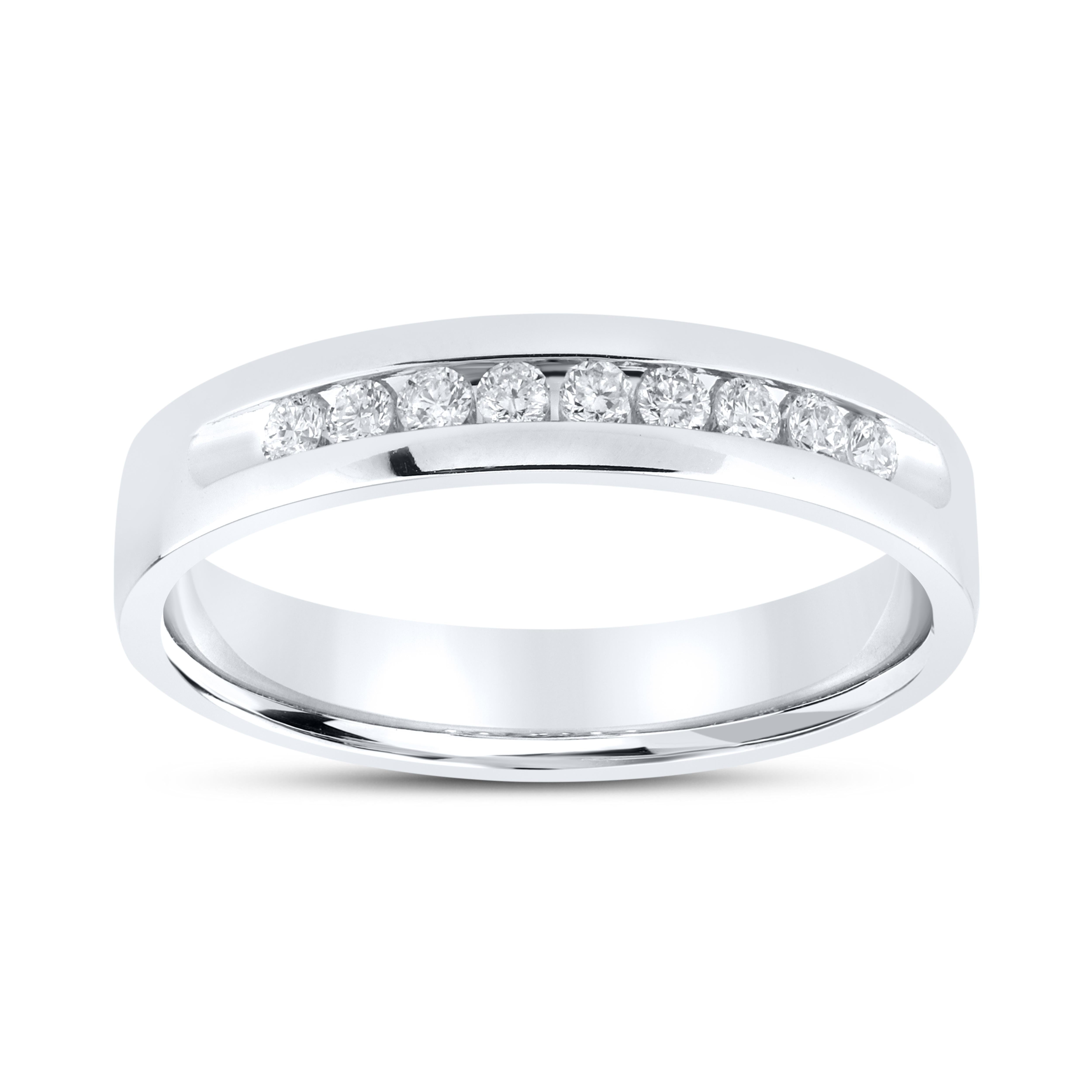 10kt White Gold 0.27 CTW Diamond Men’s Band