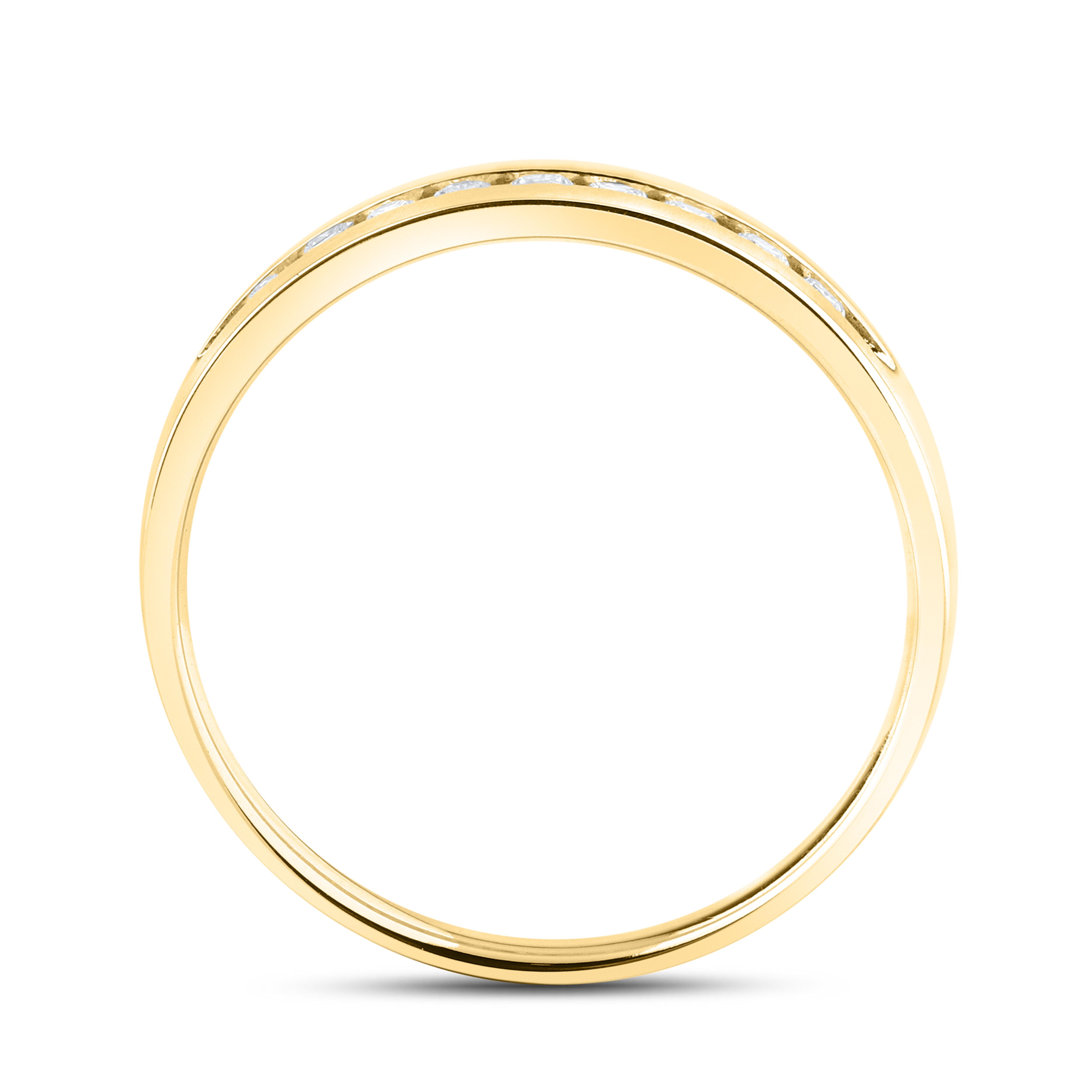 14kt Yellow Gold 0.25 CTW Lab Diamond Men's Band