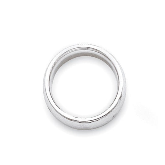 14kt White Gold 3mm Standard Weight Comfort Fit Wedding Band Size 8