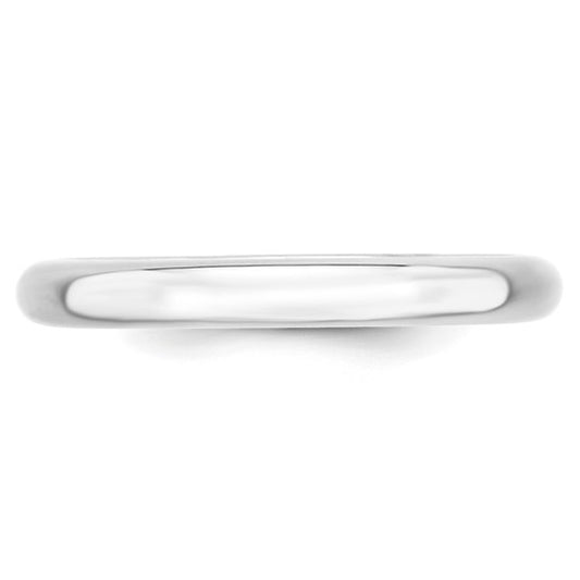 10kt White Gold 3mm Standard Weight Comfort Fit Wedding Band Size 12