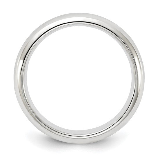 14kt White Gold 4mm Standard Weight Comfort Fit Wedding Band Size 14