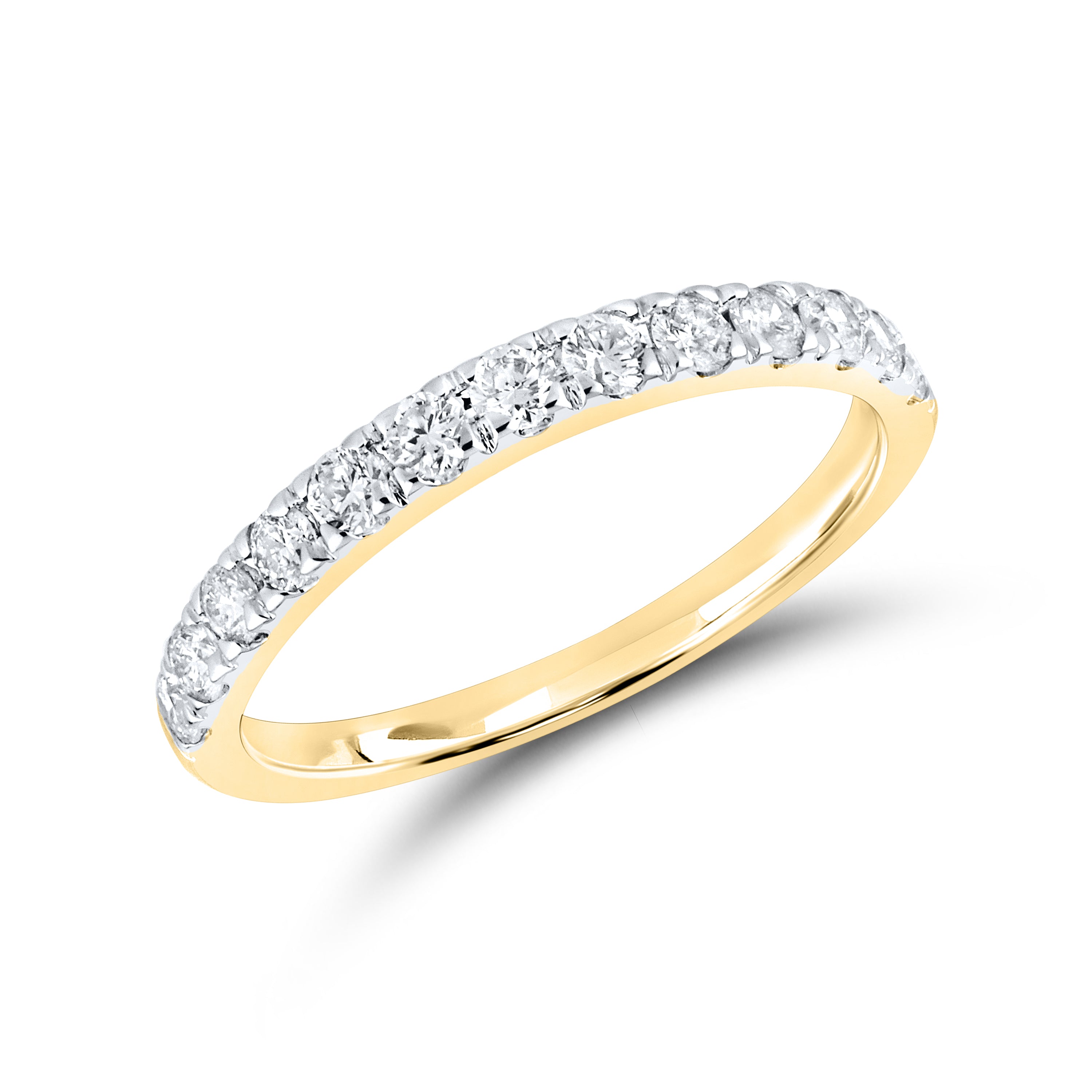 10kt Yellow Gold 0.49 CTW Diamond Wedding Band