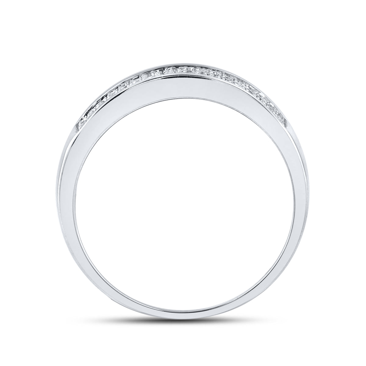 14kt White Gold 0.16 CTW Diamond Wedding Band