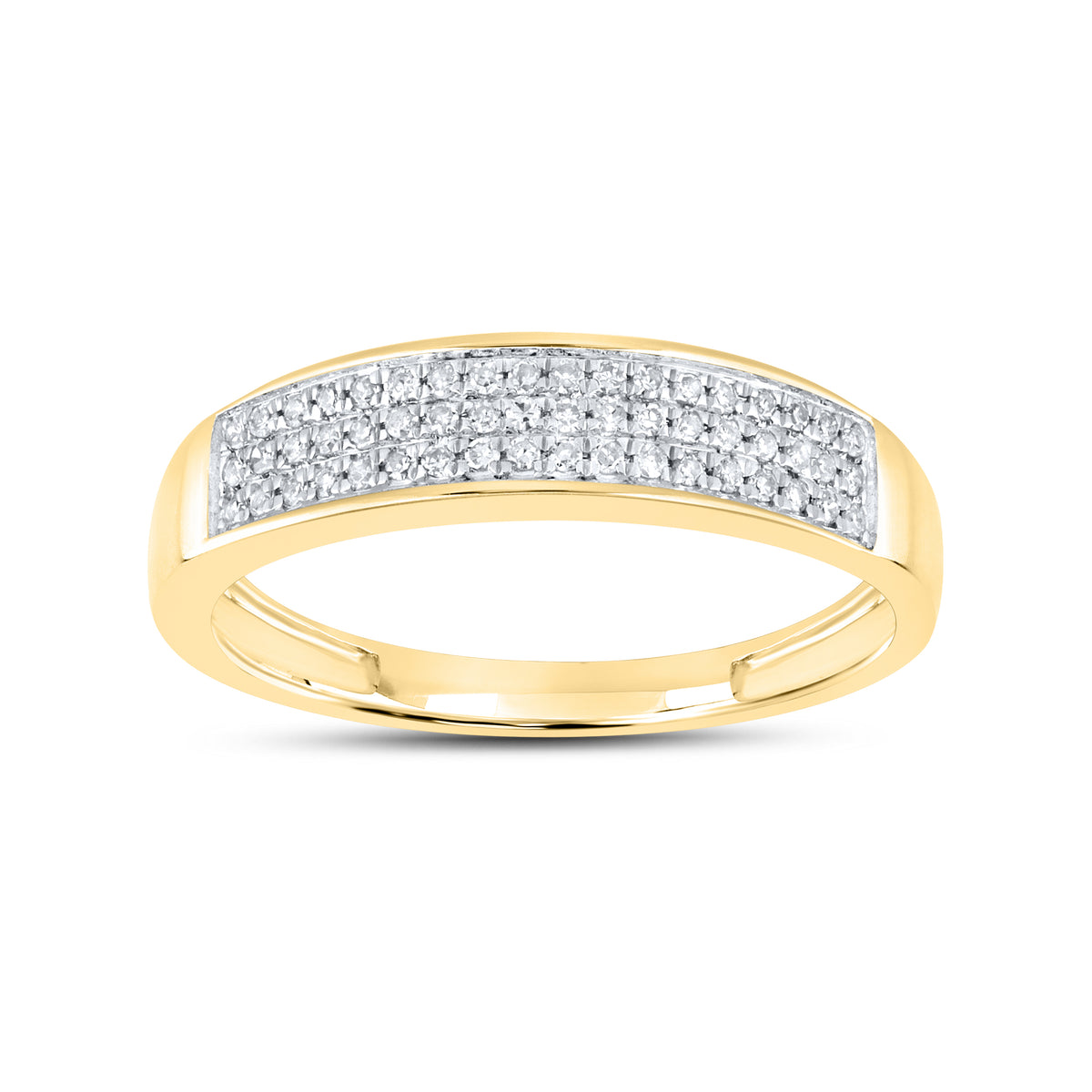 14kt Yellow Gold 0.15 CTW Diamond Wedding Band