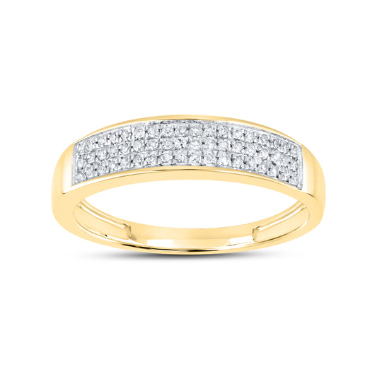 14kt Yellow Gold 0.15 CTW Diamond Wedding Band