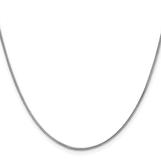 14KT White Gold 30 inch .9mm Franco with Lobster Clasp Chain