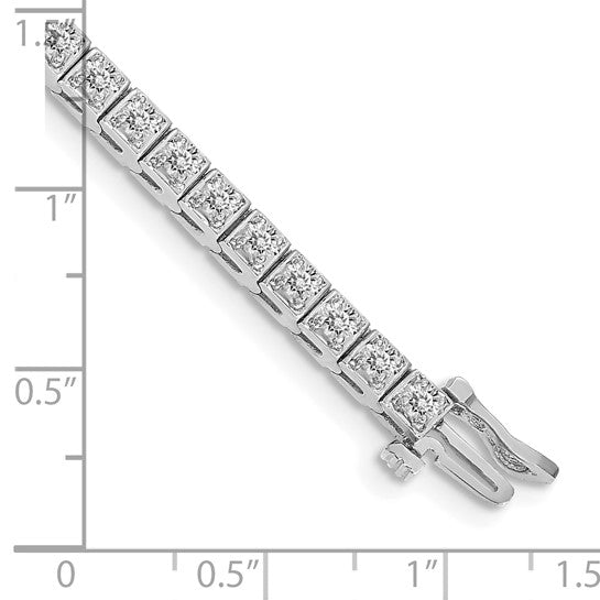 14kt White Gold VS Diamond Tennis Bracelet
