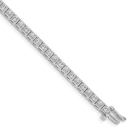 14kt White Gold VS Diamond Tennis Bracelet