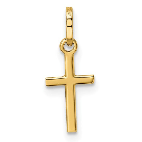 14kt Yellow Gold Small Cross Charm