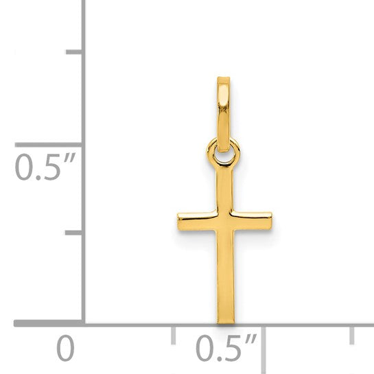 14kt Yellow Gold Small Cross Charm