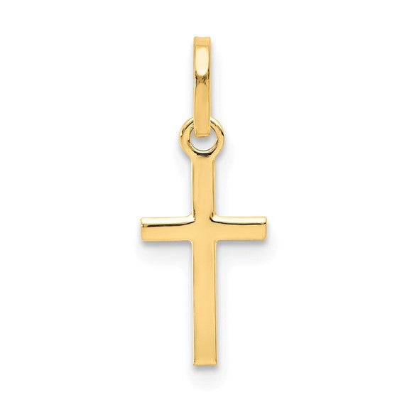 14kt Yellow Gold Small Cross Charm