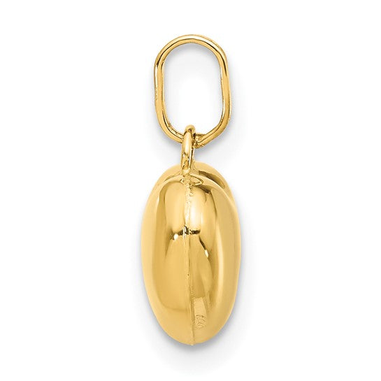 14KT Yellow Gold Polished 3-D Puffed Heart Pendant