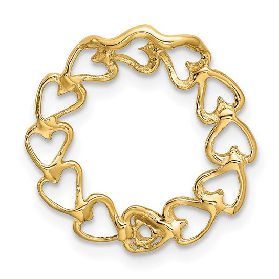 14kt Yellow Gold 1 Genuine Stone Family Pendant