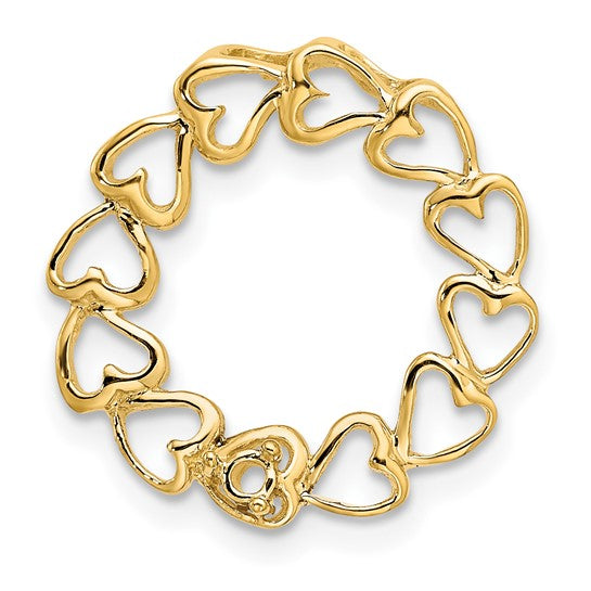 14kt Yellow Gold 1 Genuine Stone Family Pendant