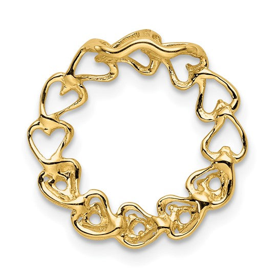 14kt Yellow Gold 5 Genuine Stone Family Pendant
