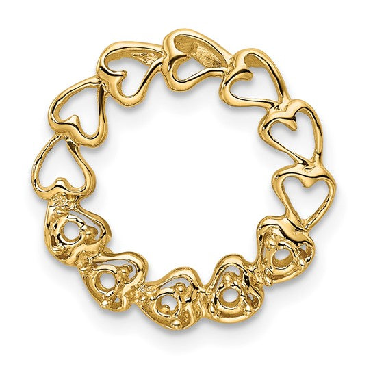 14kt Yellow Gold 6 Synthetic Stone Family Pendant