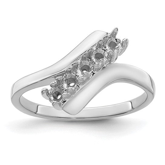14kt White Gold Synthetic Family Jewelry Ring