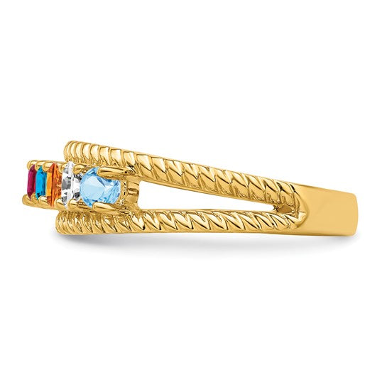 14kt Yellow Gold Family Jewelry Ring