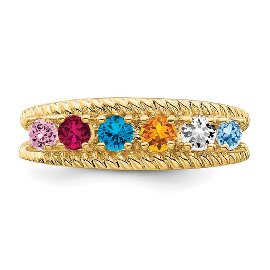 14kt Yellow Gold Family Jewelry Ring