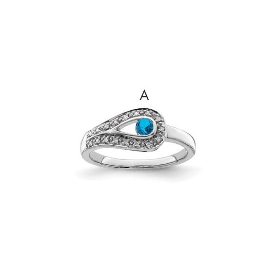 14KT White Gold Family Jewelry Diamond Semi-Set Ring
