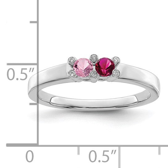 14kt White Gold Family Jewelry Diamond Semi-Set Ring