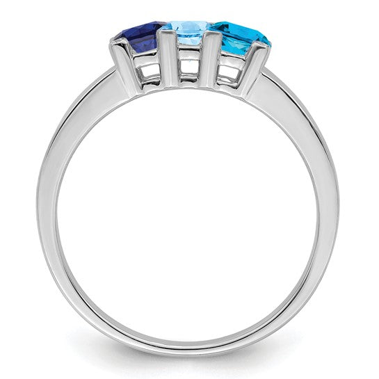 14kt White Gold Family Jewelry Diamond Semi-Set Ring