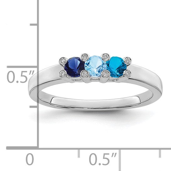 14kt White Gold Family Jewelry Diamond Semi-Set Ring