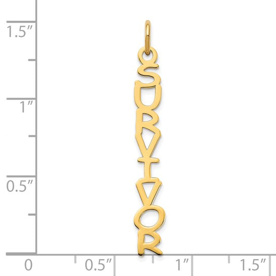 14kt Yellow Gold Cosmic Sans Font Name Plate Charm