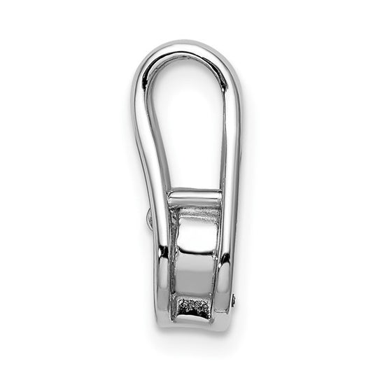 14kt White Gold 4.7mm AA Diamond Teardrop Shape Slide Pendant