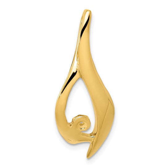 14kt Yellow Gold Peg Set Diamond Slide Mtg