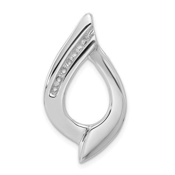 14kt White Gold Holds 7-1.9mm Stone, Slide Mounting