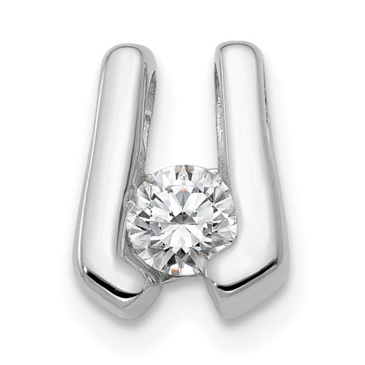14kt White Gold VS 3.75mm Diamond Slide