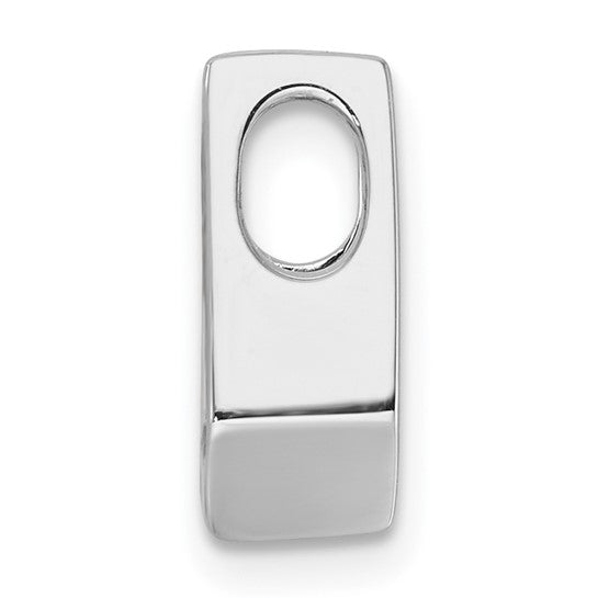 14kt White Gold Holds 4.5mm Stone, Slide Mounting