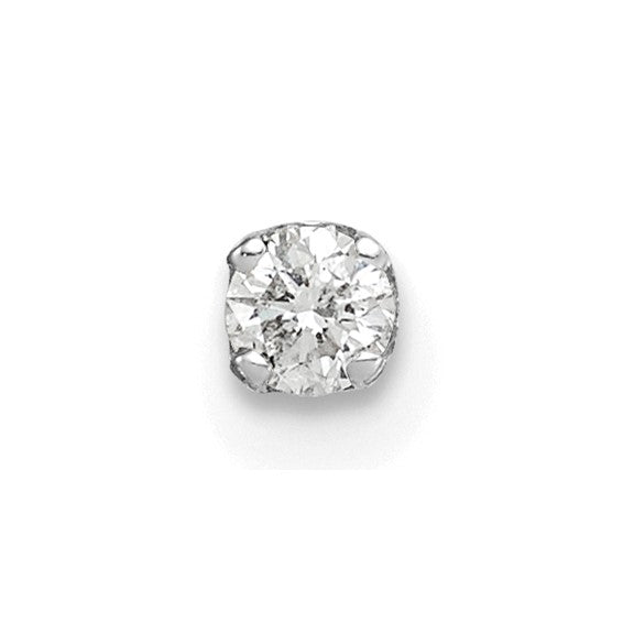 14kt White Gold AA Quality Complete Diamond Stud Earring