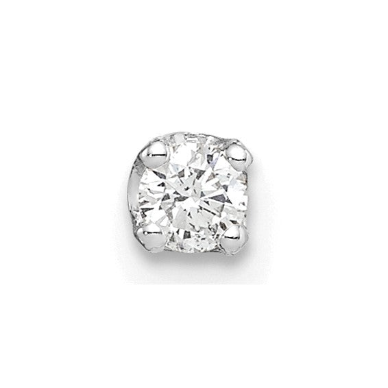 14kt White Gold AA Quality Complete Diamond Stud Earring