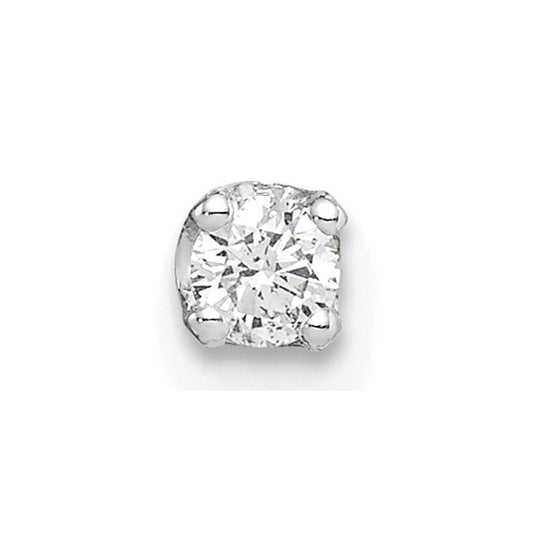 14kt White Gold AA Quality Complete Diamond Stud Earring