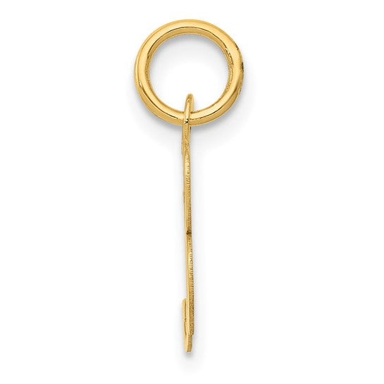 14kt Yellow Gold Small Fancy Script Letter B Initial Charm