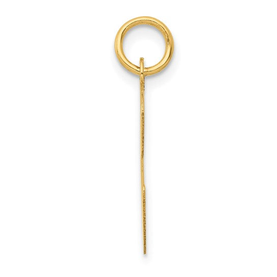 14kt Yellow Gold Large Script Letter C Initial Charm