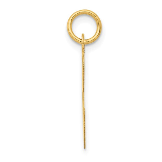 14kt Yellow Gold Large Script Letter C Initial Charm