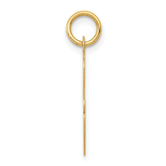 14kt Yellow Gold Large Script Letter G Initial Charm