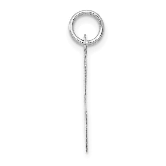 14kt White Gold Large Script Letter C Initial Charm
