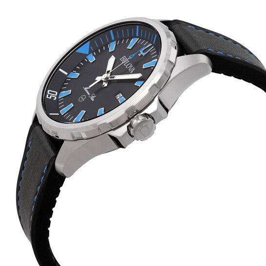 Marine Star Quartz Black Dial Men's Watch
