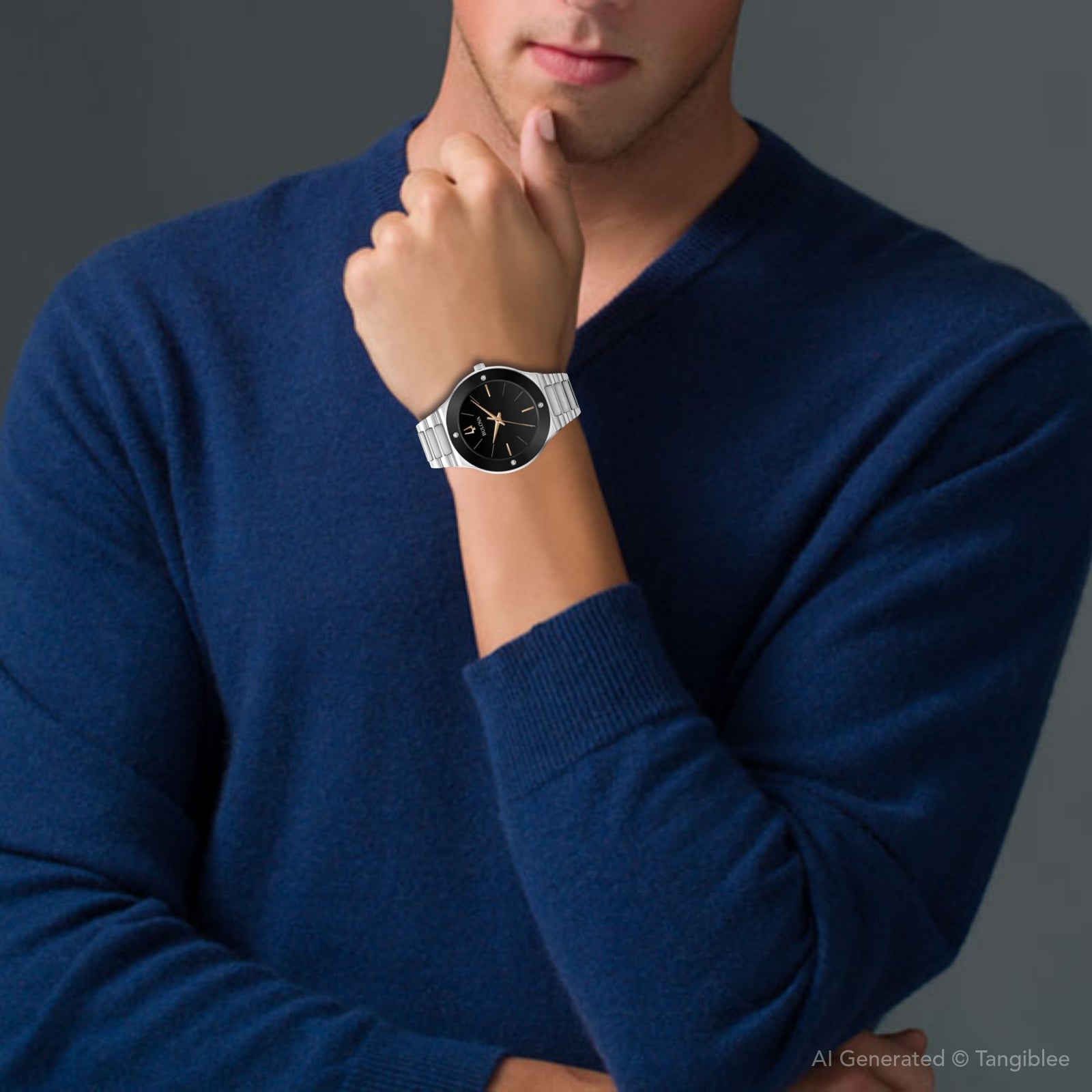 Men's Bulova Futuro Millenia Diamond Accent Watch with Black Dial