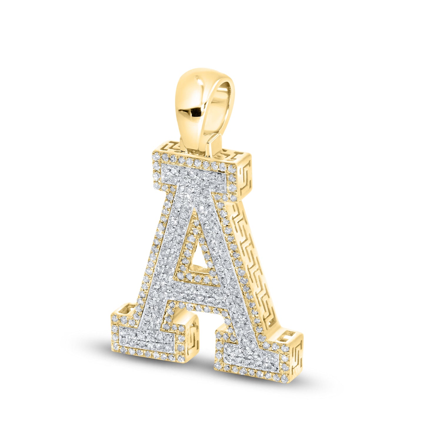 10KT YELLOW GOLD 0.72 CTW DIAMOND INITIAL A’