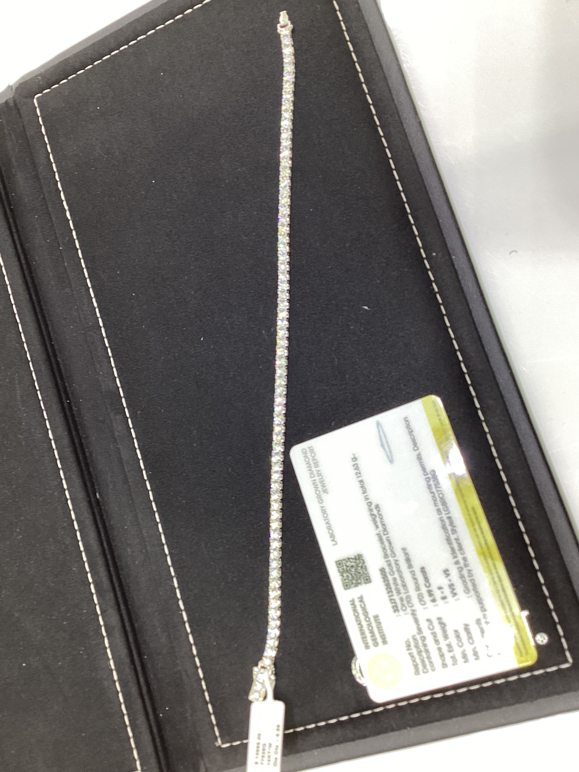 14kt white gold 7 CTW Lab Diamond Tennis Bracelet
