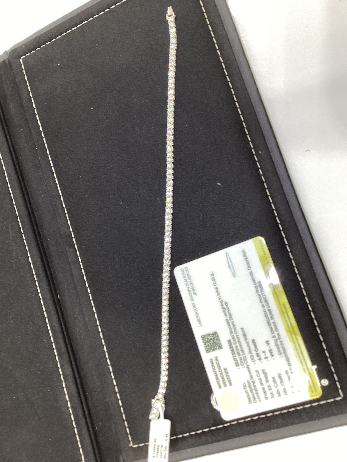 14kt white gold 7 CTW Lab Diamond Tennis Bracelet