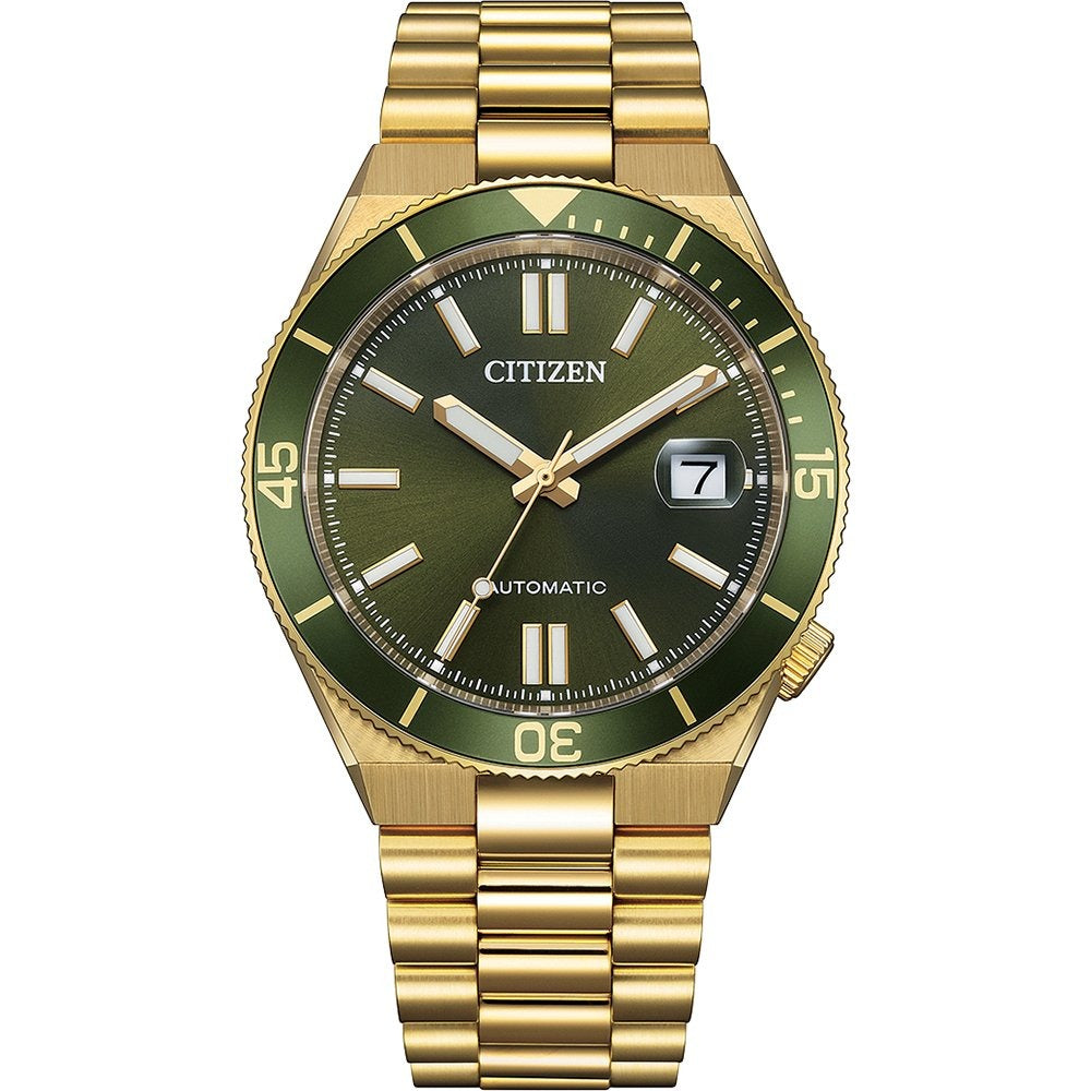 Gold and green citizen men’s automatic Watch