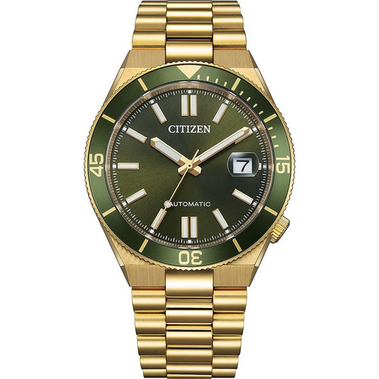 Gold and green citizen men’s automatic Watch